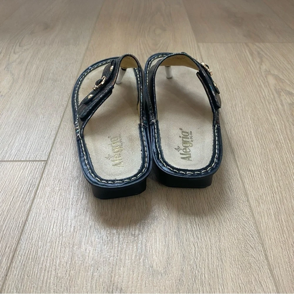 Alegria Vanessa Thong Leather Thong Sandals 41